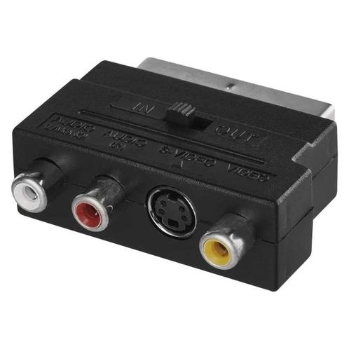 Emos Scart Adapter - 3x RCA + SVHS (S-Video) naar SCART - AV, Audio, Tv en Foto, Audiokabels en Televisiekabels, Nieuw, Verzenden