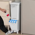 2dekans | Coast Afvalemmer met 3 Compartimenten - Kunststof, Huis en Inrichting, Ophalen of Verzenden, Zo goed als nieuw
