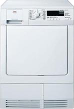 Aeg T56840 Condensdroger 7kg, Ophalen of Verzenden, Zo goed als nieuw, Voorlader, 85 tot 90 cm