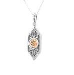 Zonder Minimumprijs - Hanger - 14 karaat Witgoud - 0.76ct.