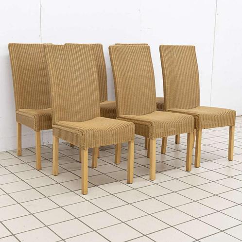 (6) Loom Rieten Eetkamerstoelen, Huis en Inrichting, Stoelen, Ophalen of Verzenden