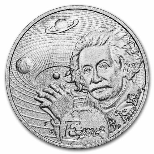 Niue - Icons of Inspiration - Albert Einstein 1 oz 2022, Postzegels en Munten, Munten en Bankbiljetten | Verzamelingen, Munten