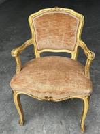 Fauteuil - Hout, Textiel - Venetiaanse fauteuil, Antiek en Kunst
