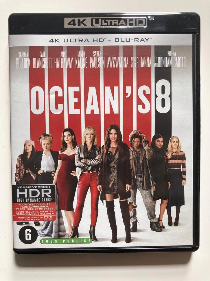 OCEANS 8 (4K ULTRA HD + BLURAY), Cd's en Dvd's, Blu-ray, Gebruikt, Verzenden