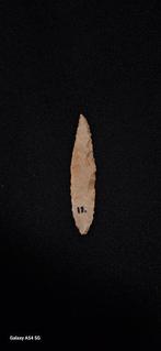 Neolithisch Vuursteen mini pennen dubbelzijdig mes - 64 mm, Antiek en Kunst