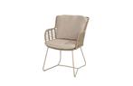 4 Seasons Outdoor Fabrice dining chair latte | VOORDEEL, Tuin en Terras, Tuinsets en Loungesets, Ophalen of Verzenden, Nieuw