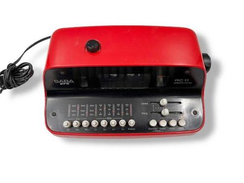Klok - SABA - Plastic - 1972 - Flip alarm clock, Antiek en Kunst, Antiek | Meubels | Stoelen en Banken