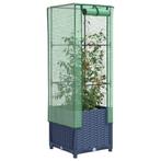 vidaXL Plantenbak verhoogd met kashoes 40x40x139 cm, Verzenden, Nieuw, Kunststof
