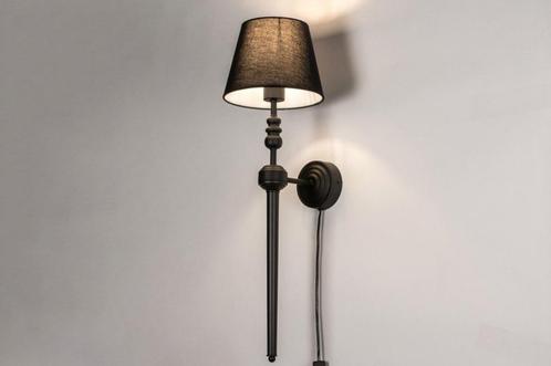 Rietveld Wandlampen - Zwart - Stof, Metaal, Huis en Inrichting, Lampen | Wandlampen, Verzenden