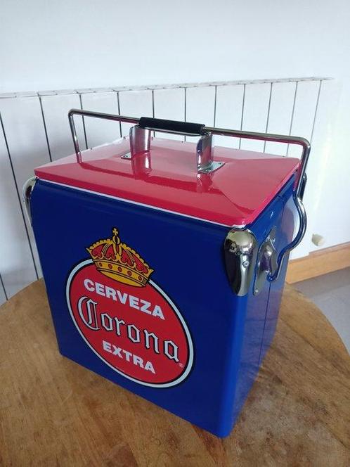 Koelkast - Metaal, Plastic - Corona bier in vintage stijl, Antiek en Kunst, Antiek | Wandborden en Tegels