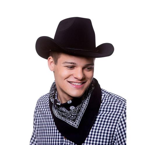 Cowboy bandana zwart, Hobby en Vrije tijd, Feestartikelen, Feestartikel, Nieuw, Verzenden