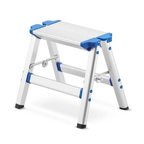 Keukentrapje - opvouwbaar - 16x31,5x28 cm - aluminium - b..., Doe-het-zelf en Verbouw, Ladders en Trappen, Nieuw, Ophalen of Verzenden