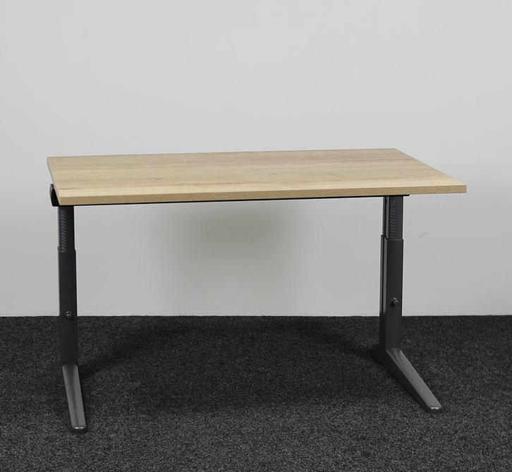 Ahrend Essa Knop Verstelbaar Bureau - Natuur Eiken Blad | 12, Huis en Inrichting, Bureaus, Ophalen of Verzenden