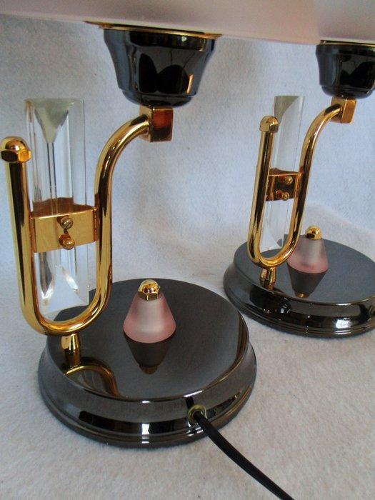 Tafellamp - Glas, Kristal, Messing, Antiek en Kunst, Curiosa en Brocante