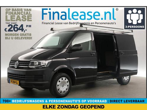Volkswagen Transporter 2.0 TDI L1H1 140PK Airco PDC €264pm, Auto's, Bestelauto's, Lease, Handgeschakeld, Diesel, Volkswagen, Zwart