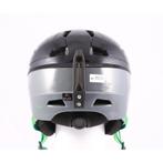 61 62 63 skihelm/snowboardhelm SLOKKER, Black/grey/green, ve, Verzenden, Gebruikt