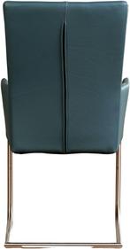 Leren Eetkamerstoelen Dry Blauw Blauwe Keukenstoel, Huis en Inrichting, Stoelen, Nieuw, Blauw, Leer, Ophalen of Verzenden