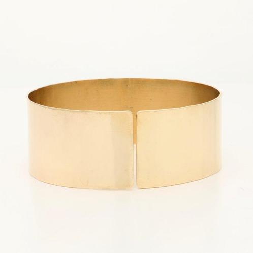 Armband - 14 karaat Geel goud - Cuff armband, Sieraden, Tassen en Uiterlijk, Armbanden