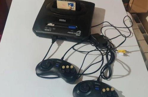Sega - Mega Drive - II - Videogameconsole + games - In, Spelcomputers en Games, Spelcomputers | Overige Accessoires