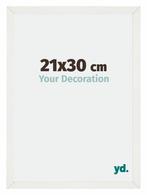 Fotolijst 21x30 cm - Wit Geveegd - MDF - Mura, Huis en Inrichting, Woonaccessoires | Lijsten, Verzenden, Nieuw