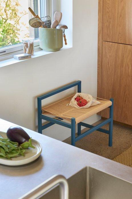 Hübsch - A.D. Copier - Bank - Heritage Bench - petrol -, Antiek en Kunst, Kunst | Designobjecten