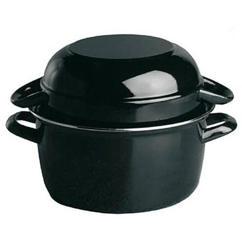 Mosselpan Zwart | Ø13,5 cm, Zakelijke goederen, Horeca | Overige, Verzenden