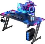 Gaming bureau - Gaming desk - Gaming tafel - 120x60 cm - Zwa, Verzenden, Zo goed als nieuw