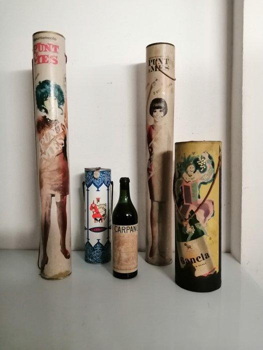 Punt e Mes / Gancia - 1960s - Pubblicitari - Reclamebord (4), Antiek en Kunst, Antiek | Speelgoed