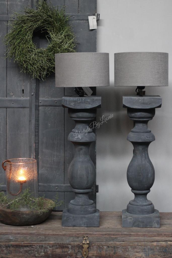 Baluster lampvoet Black sober 90cm, Huis en Inrichting, Lampen | Overige, Nieuw, Ophalen of Verzenden