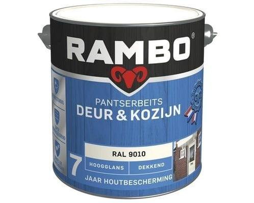 Rambo Pantserbeits Deur & Kozijn Transparant Zijdeglans -..., Doe-het-zelf en Verbouw, Verf, Beits en Lak, Beits, Overige kleuren