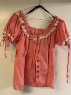 Oktoberfest blouse rood/wit dames, diverse maten, Ophalen of Verzenden, Zo goed als nieuw, Carnaval, Kleding