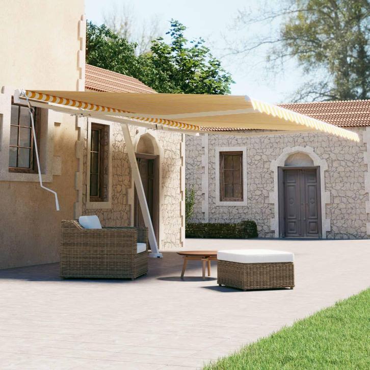 vidaXL Luifel vrijstaand handmatig uittrekbaar 500x300 cm, Tuin en Terras, Zonneschermen, Nieuw, Verzenden