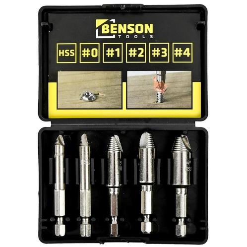 Benson Schroefverwijderaar set - HSS4241 - Inclusief opbe..., Doe-het-zelf en Verbouw, Gereedschap | Handgereedschap, Nieuw, Ophalen of Verzenden