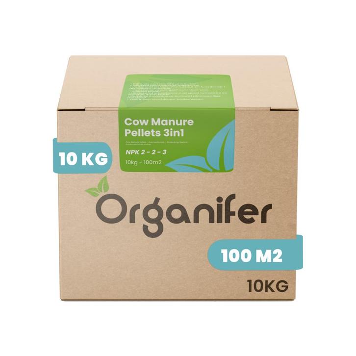 Koemestkorrels 3in1 (10 kg – voor 100 m2), Tuin en Terras, Aarde en Mest, Koemestkorrels, Verzenden