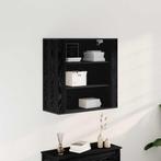 vidaXL Wandkast 80x33x80 cm bewerkt hout zwart eikenkleurig, Huis en Inrichting, Kasten | Overige, Verzenden, Nieuw