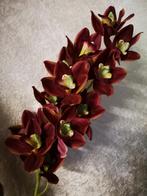 Orchidee Cymbidium zijde 96cm. purple Orchidee, Huis en Inrichting, Woonaccessoires | Kunstplanten en Kunstbloemen, Nieuw, Ophalen of Verzenden