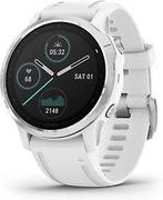 Garmin Fenix 6S 42 mm wit met een witte siliconen polsband, Verzenden, Gebruikt