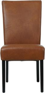 Direct meenemen | Cognac leren eetkamerstoel | cognac leer |, Huis en Inrichting, Stoelen, Overige kleuren, Nieuw, Leer, Ophalen of Verzenden