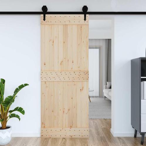 vidaXL Deur NARVIK 90x210 cm massief grenenhout, Doe-het-zelf en Verbouw, Deuren en Horren, Nieuw, Verzenden