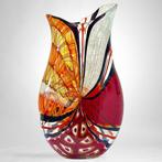 Filippo Maso - Vaas -  Grote rode vaas met filigraan,, Antiek en Kunst, Antiek | Glas en Kristal