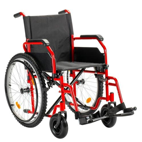 Sky offroad rolstoel met mountainbike luchtbanden - Rood, Diversen, Rolstoelen, Ophalen of Verzenden