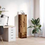 vidaXL buffetkast 29,5x34x119,5 cm bewerkt hout oud hout, Huis en Inrichting, Kasten | Buffetkasten, Verzenden, Nieuw, Overige houtsoorten