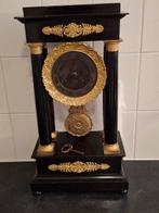 Klok - Antiek Palisander Hout, goud verguld montuur,, Antiek en Kunst, Antiek | Klokken