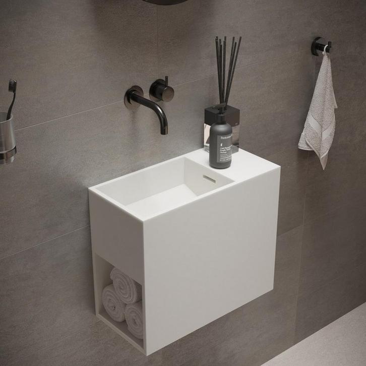 Fontein Ideavit Solidwash 45x22x38 cm Solid Surface, Doe-het-zelf en Verbouw, Sanitair, Ophalen of Verzenden