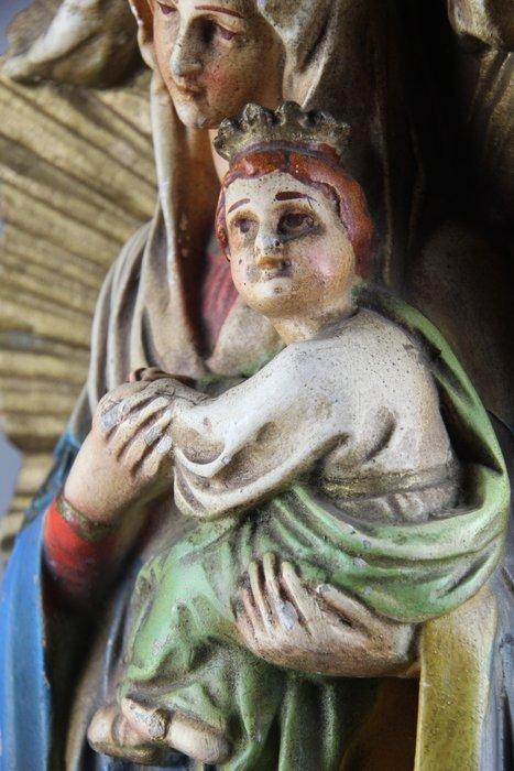 Beeldje, Maria van de Eeuwigdurende Bijstand - 37 cm - Gips, Antiek en Kunst, Kunst | Niet-Westerse kunst