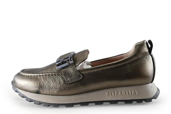 Hispanitas instappers in maat 37 Brons | 10% korting, Kleding | Dames, Schoenen, Overige kleuren, Zo goed als nieuw, Instappers
