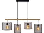 Lucide BASKETT - Hanglamp - 4xE27 - Dimbaar - Zwart, Huis en Inrichting, Verzenden, Zo goed als nieuw