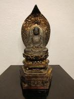Japanse Boeddha van verguld hout - Hout - Japan - Meiji