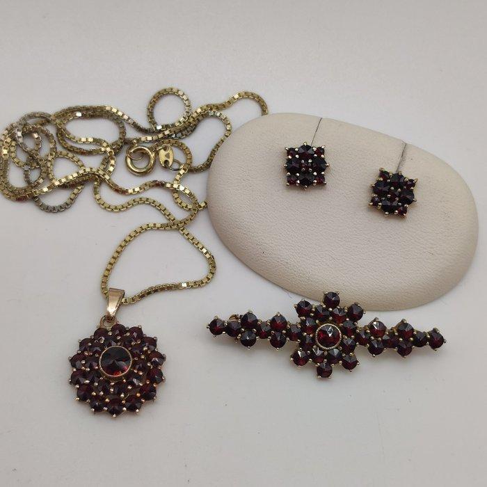 Zonder Minimumprijs - 3-delige sieradenset Zilver, Sieraden, Tassen en Uiterlijk, Antieke sieraden