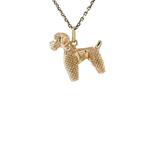 Gouden vintage poedel hanger 14 krt, Sieraden, Tassen en Uiterlijk, Ophalen of Verzenden, Nieuw